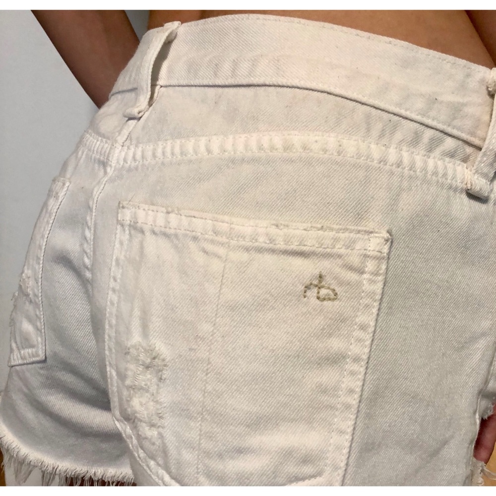 Rag&Bone White Denim Shorts